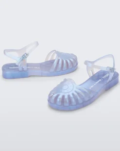 Ankle Strap*Melissa Jelly Beach Sandal Pearly Blue