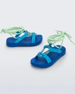 Ankle Strap*Melissa Kirk Blue/Green