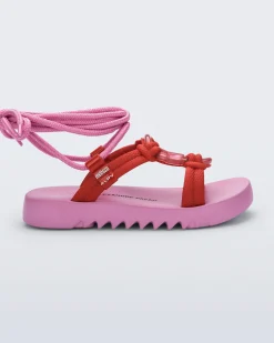 Ankle Strap*Melissa Kirk Pink/Red