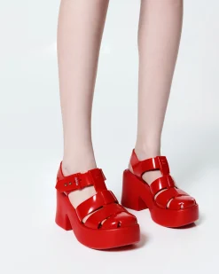 Ankle Strap|Platform*Melissa Lulu Red