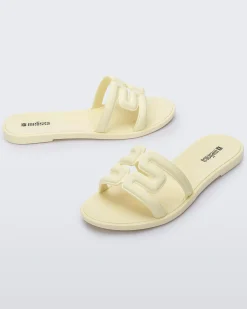 Slides*Melissa M Slide Yellow/Beige