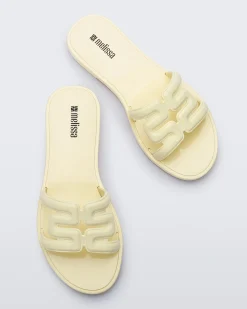 Slides*Melissa M Slide Yellow/Beige
