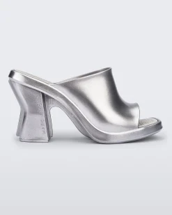 Heels|Mules*Melissa Mule Silver