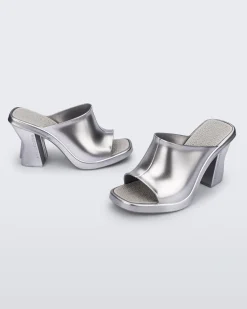 Heels|Mules*Melissa Mule Silver