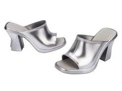 Heels|Mules*Melissa Mule Silver