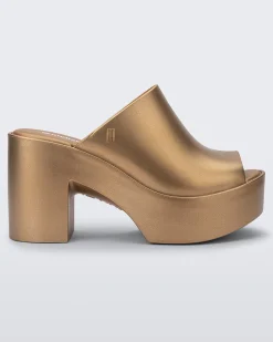 Platforms|Heels*Melissa Mule Hype Gold