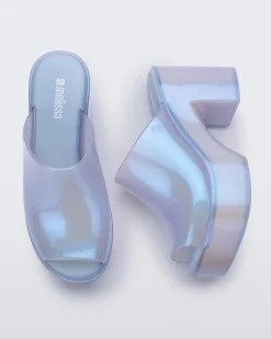 Platforms|Heels*Melissa Mule Hype Pearly Blue