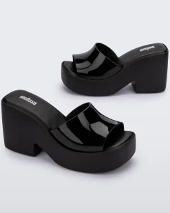 Ankle Strap|Slides*Melissa Posh Black