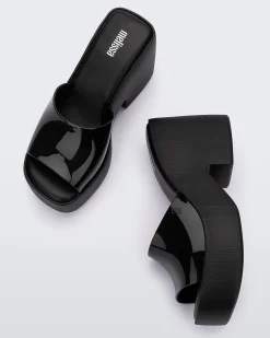 Ankle Strap|Slides*Melissa Posh Black