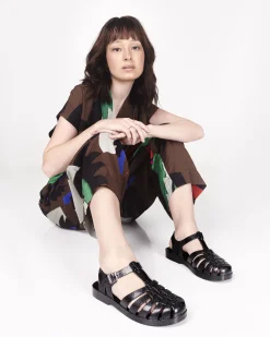 Ankle Strap*Melissa Possession Glitter Black