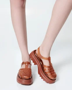 Ankle Strap|Platform*Melissa Possession Platform II Transparent Brown