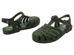 Ankle Strap*Melissa Possession Velvet Green Flocked