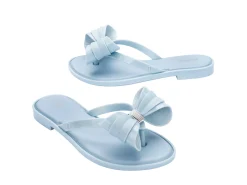 Flip Flops*Melissa Slim Flip Flop Glitter Blue