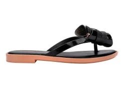 Flip Flops*Melissa Slim Flip Flop Black/Beige
