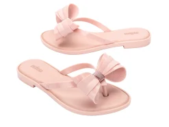 Flip Flops*Melissa Slim Flip Flop Glitter Pink