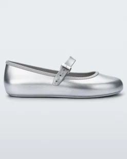 Ballet Flats*Melissa Soft Ballerina Silver