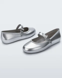 Ballet Flats*Melissa Soft Ballerina Silver