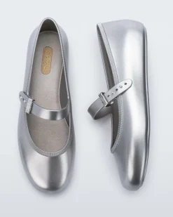 Ballet Flats*Melissa Soft Ballerina Silver
