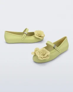 Ballet Flats*Melissa Soft Ballerina Petals Green