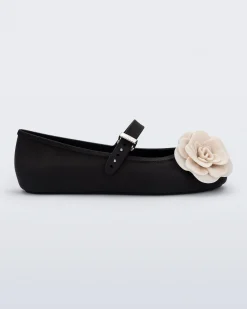 Ballet Flats*Melissa Soft Ballerina Petals Black/Beige