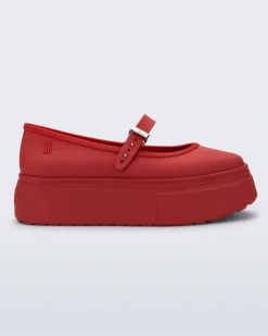 Platforms|Ballet Flats*Melissa Soft Ballerina Platform Red