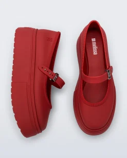 Platforms|Ballet Flats*Melissa Soft Ballerina Platform Red