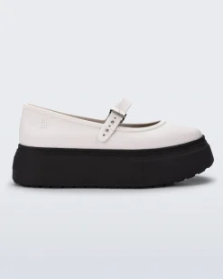 Platforms|Ballet Flats*Melissa Soft Ballerina Platform Black/White