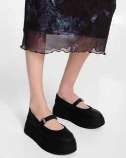 Platforms|Ballet Flats*Melissa Soft Ballerina Platform Black