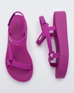 Ankle Strap|Platform*Melissa Sun Downtown Platform Dark Pink