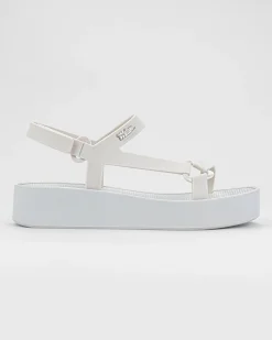 Ankle Strap|Platform*Melissa Sun Downtown Platform White