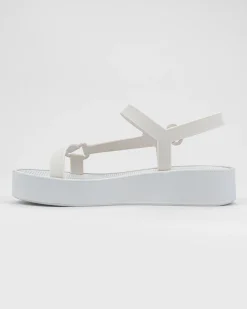 Ankle Strap|Platform*Melissa Sun Downtown Platform White