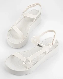 Ankle Strap|Platform*Melissa Sun Downtown Platform White