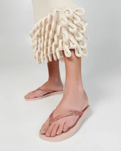 Flip Flops*Melissa Sun Long Beach Light Pink/Glitter