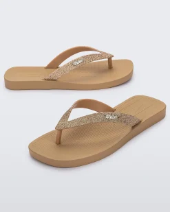 Flip Flops*Melissa Sun Long Beach Beige/Brown