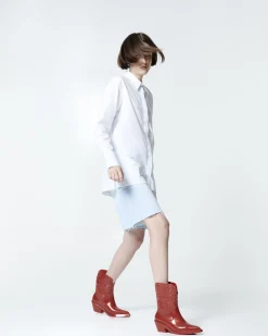 Boots*Melissa Texas Metallic Red