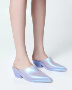Heels|Mules*Melissa Texas Mule Pearly Blue
