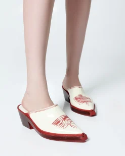 Heels|Mules*Melissa Texas Mule Red/Beige