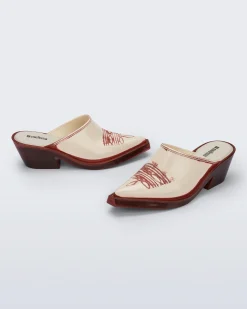 Heels|Mules*Melissa Texas Mule Red/Beige