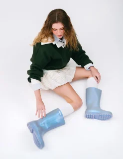 Boots|Rain*Melissa Welly Pearly Blue