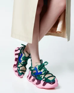 Sneakers*Melissa X Icon Pink/Beige/Green